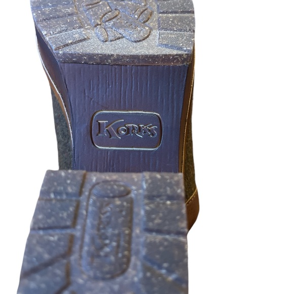 Korks Kork Ease | Lori Slip On Fabric Clog Mule Block Heel Platform Shoe 9 - Picture 9 of 10